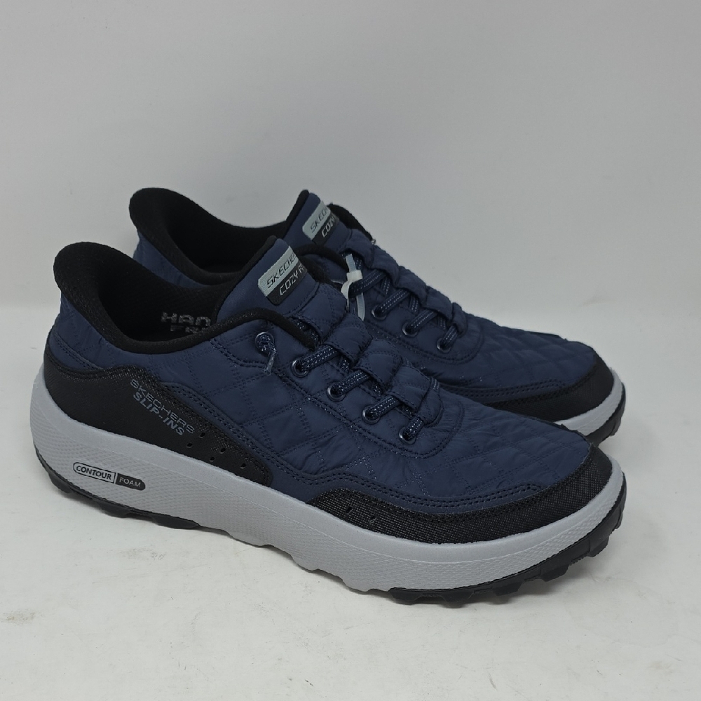 Skechers Slip Ins Men's Quilted Casual Walking Shoes - Navy Size 9 - Picture 3 of 7